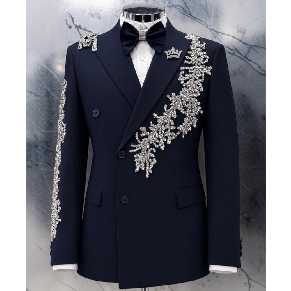 Unique Men'S Formal Wear - Conjunto de 2 Peças Masculino Slim