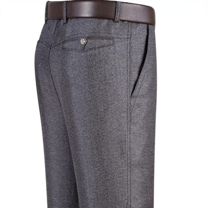 Young Men Formal Wear - Calça casual fina de negócios masculina,