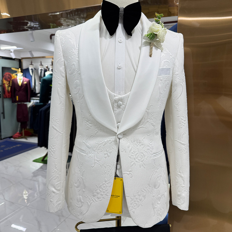 Men Formal Wear Wedding - Terno de Casamento Masculino Branco 3