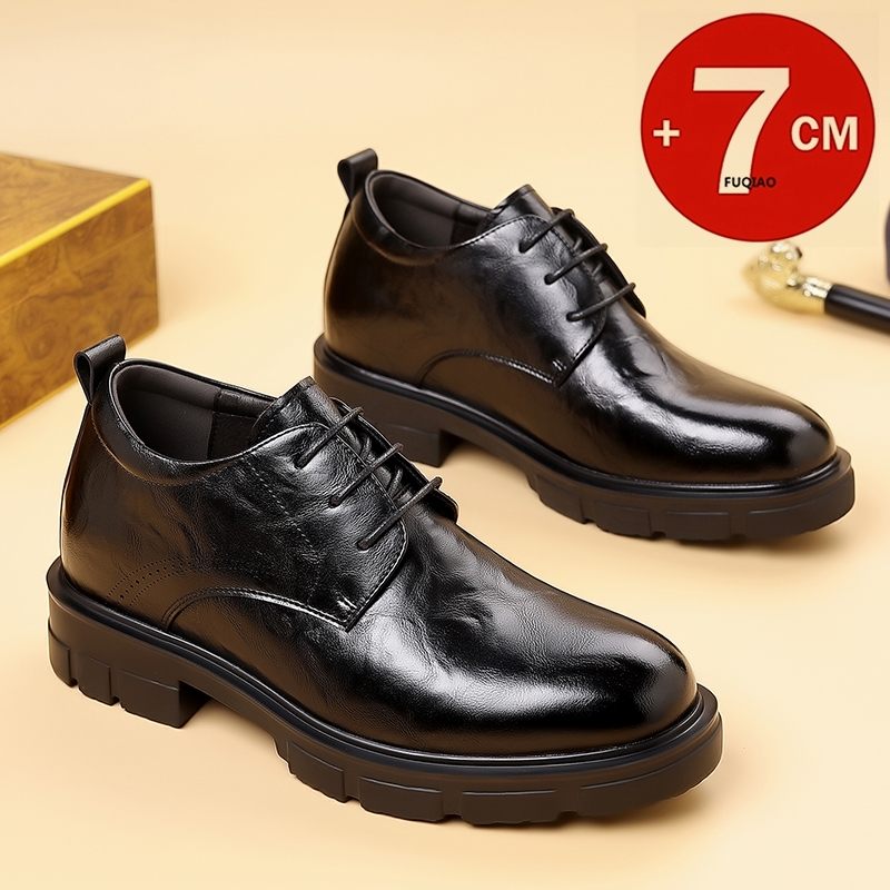 Formal Men Daily Wear Slippers - Homens 7cm elevador sapatos de negócios