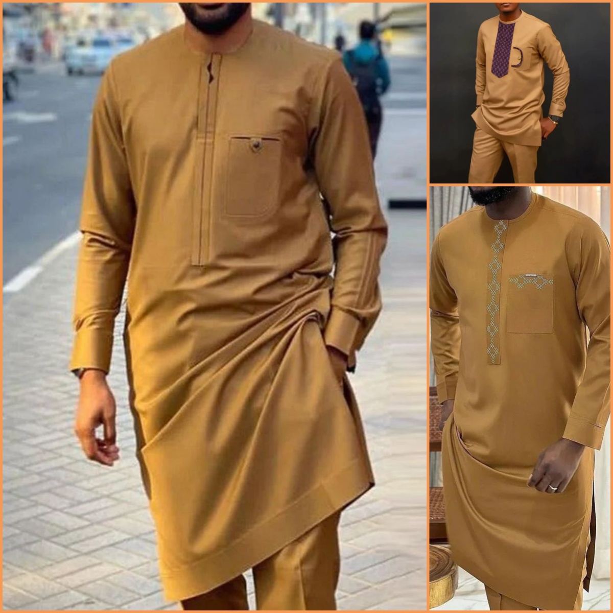Men'S Formal Wear For A Wedding - 2024 novo conjunto masculino tradicional africano