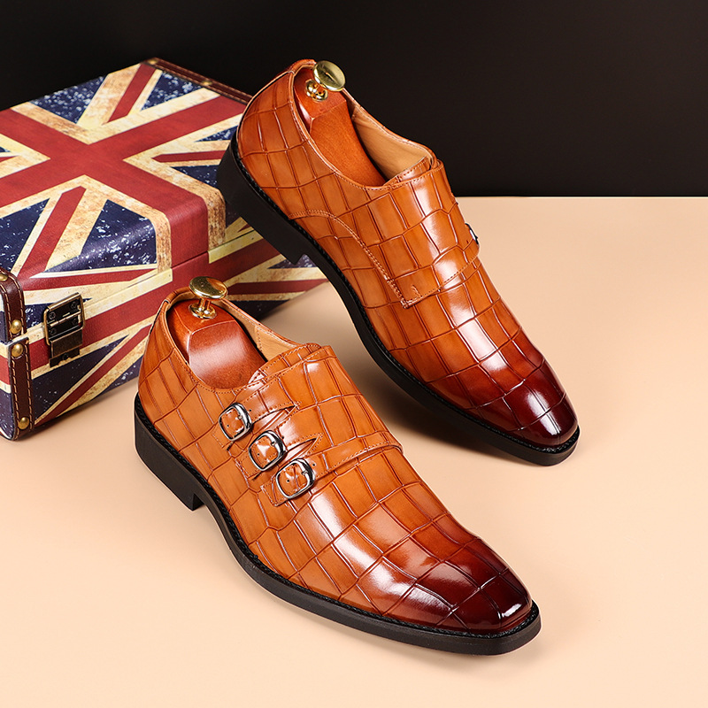 Men'S Formal Wear For A Wedding - Deslizamento em sapatos masculinos oxfords moda