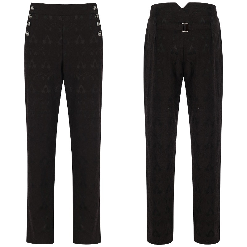 Young Men Formal Wear - Calças de Terno Vintage Steampunk Masculinas,