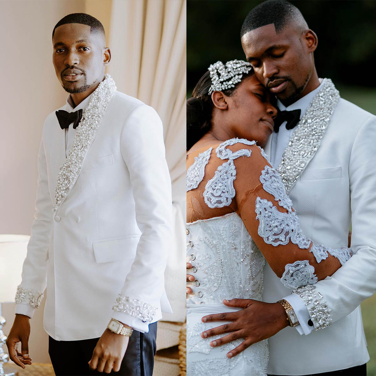 Men Formal Wear Wedding Guest - Smoking branco do casamento dos homens,