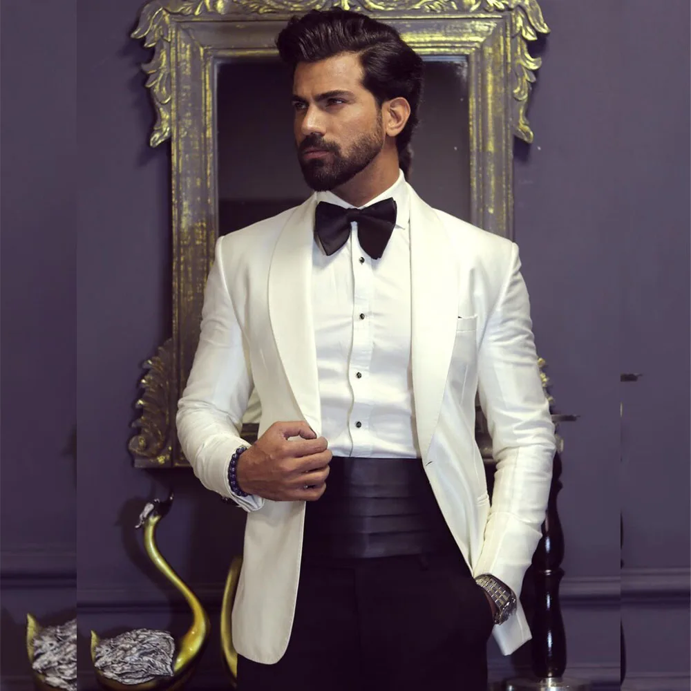 Men Formal Wear Wedding - Jaqueta clássica de lapela estilo inglês,