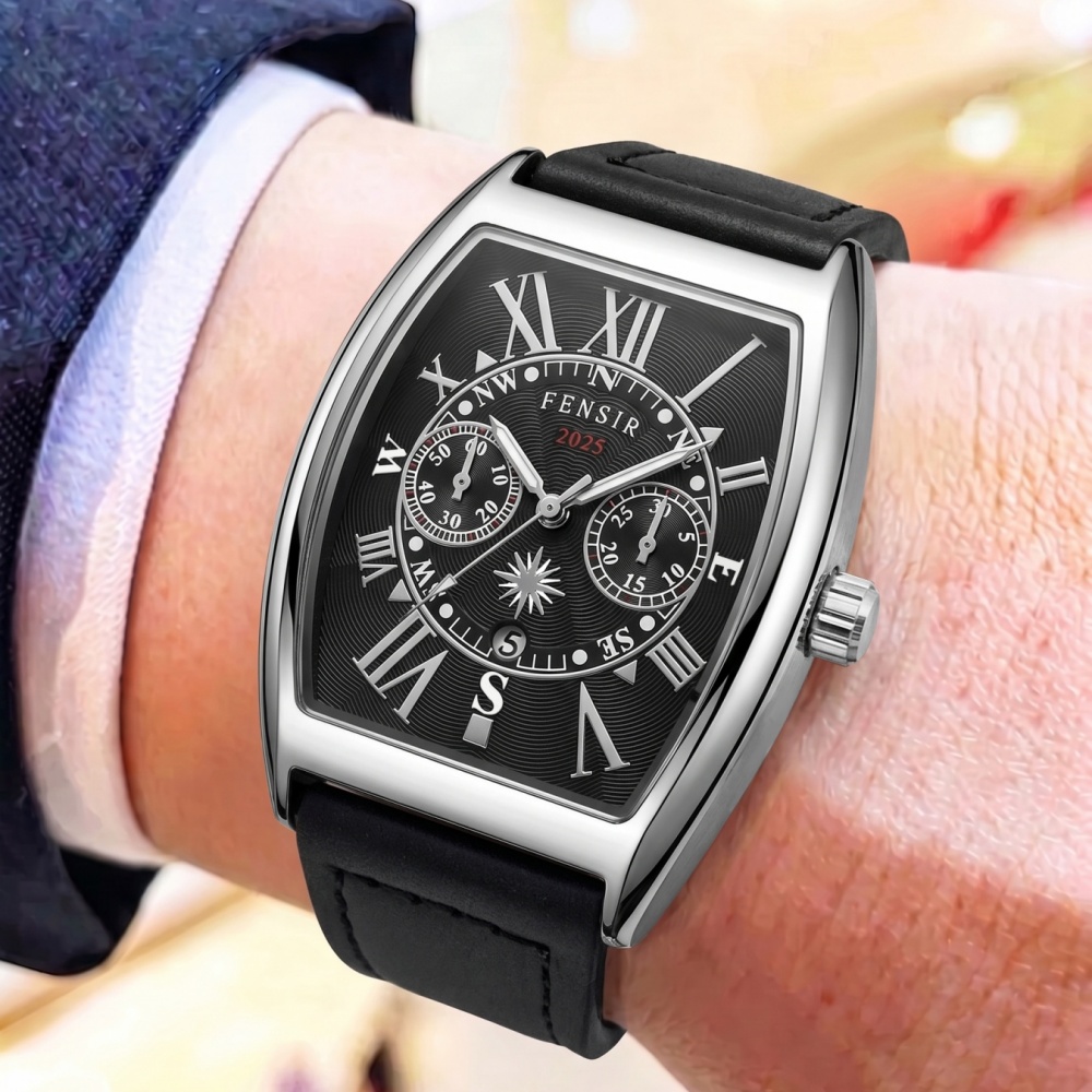 Men'S Vintage Formal Wear - Relógio Masculino de Luxo com Movimento