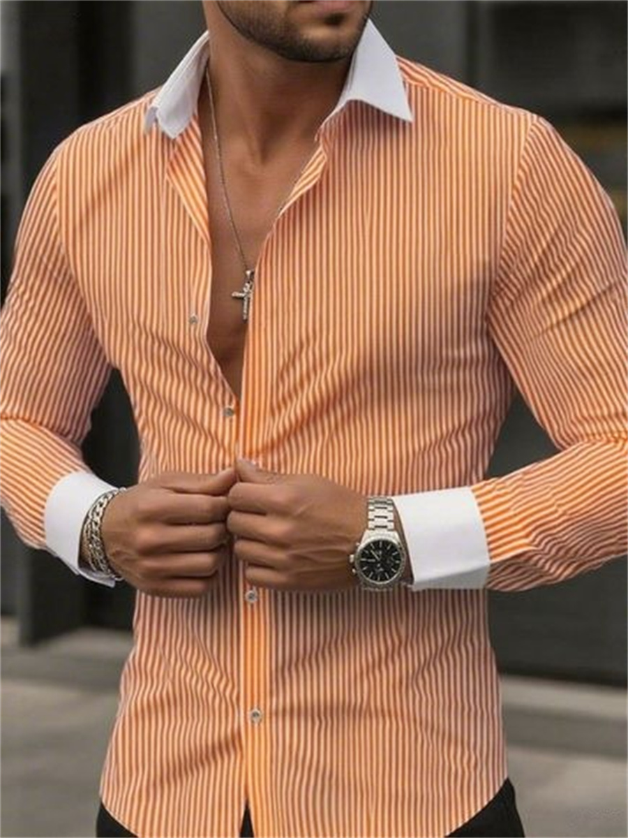 Camisa formal de manga comprid - Men Formal Wear Shirts avaliação e preço