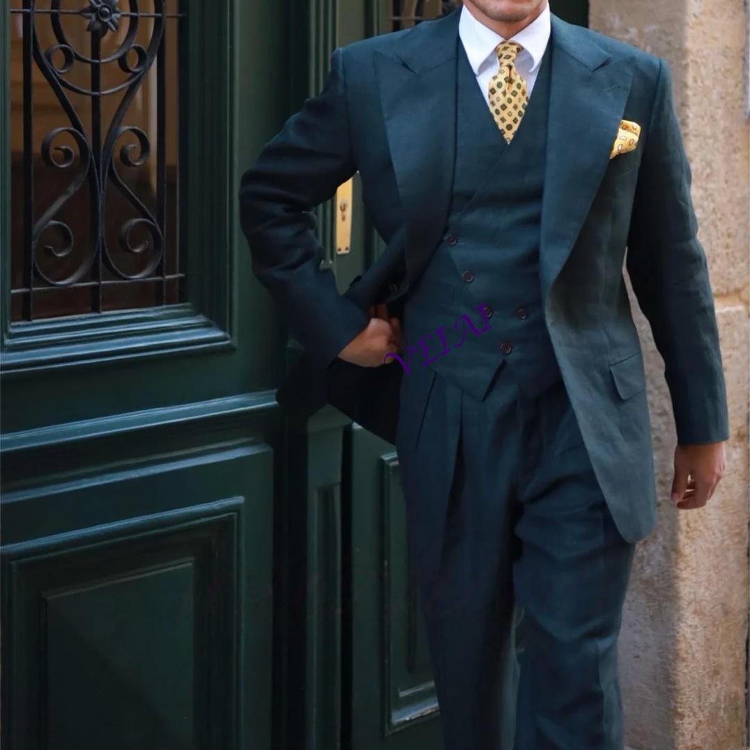 Conjunto de Terno Slim Fit Pre - Men'S Formal Wear Waistcoat avaliação e preço