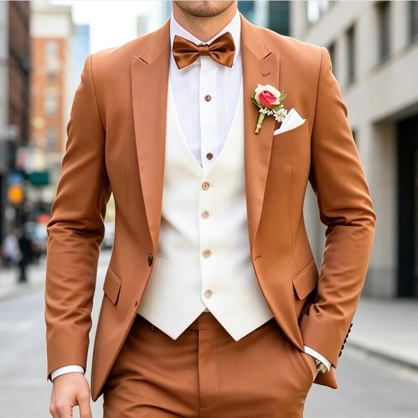 Novo Terno Clássico Masculino  - Men'S Formal Wear Waistcoat avaliação e preço
