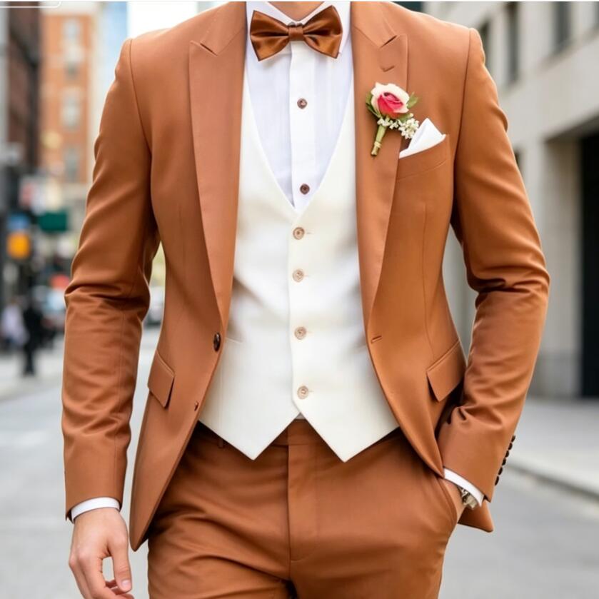 Novo Terno Clássico Masculino  - Men'S Formal Wear Waistcoat avaliação e preço