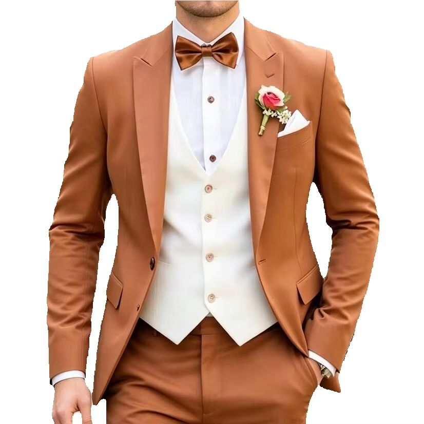 Novo Terno Clássico Masculino  - Men'S Formal Wear Waistcoat avaliação e preço