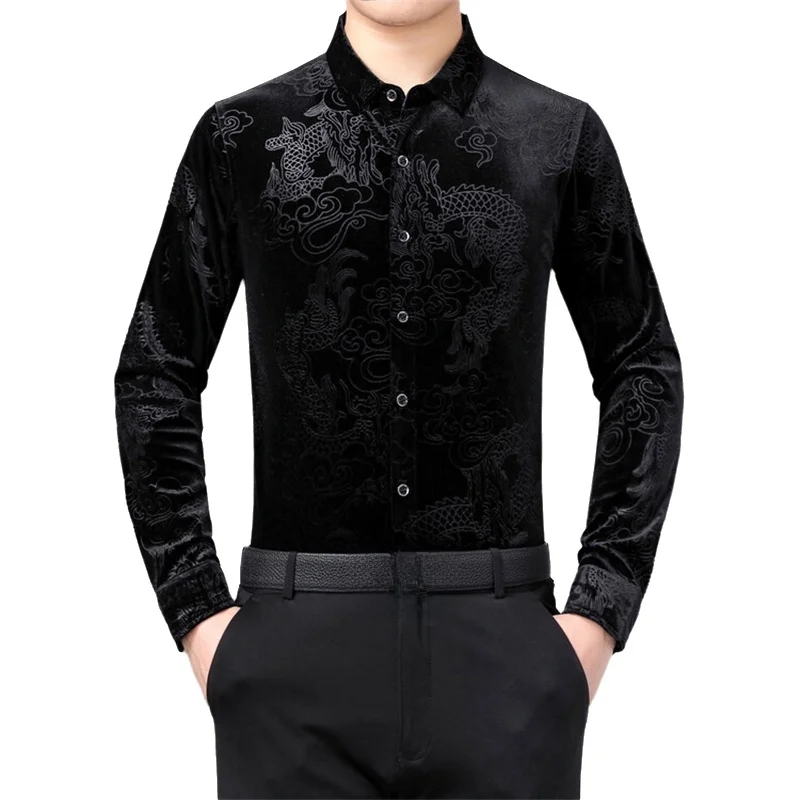Camisa Masculina de Manga Long - Men Formal Wear Shirts avaliação e preço