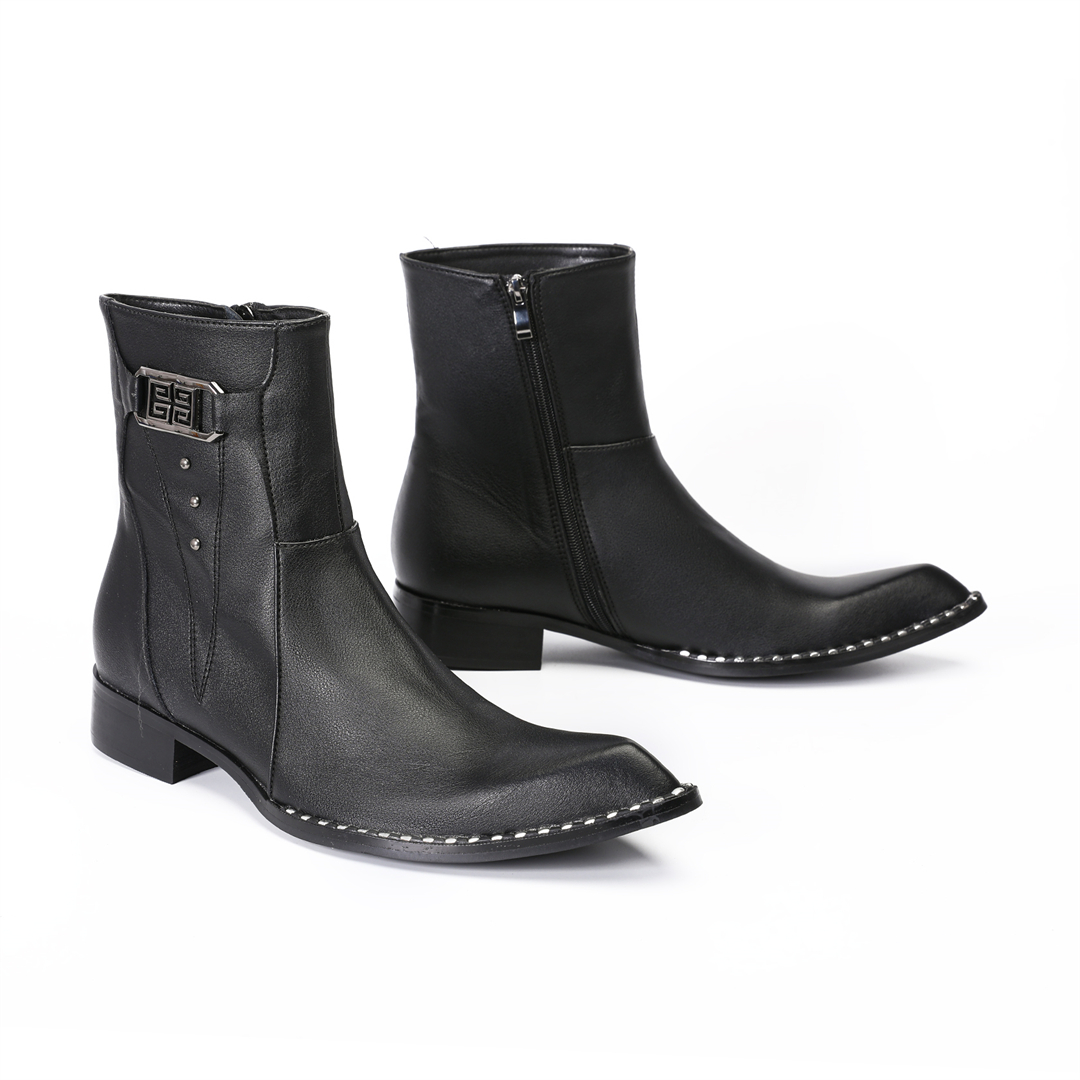 Botas masculinas de couro genu - Men'S Formal Style avaliação e preço