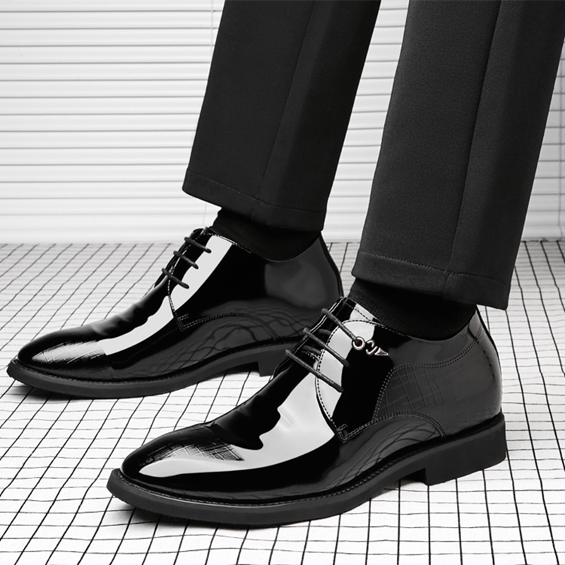 Sapato de couro envernizado ma - Young Men Formal Wear avaliação e preço