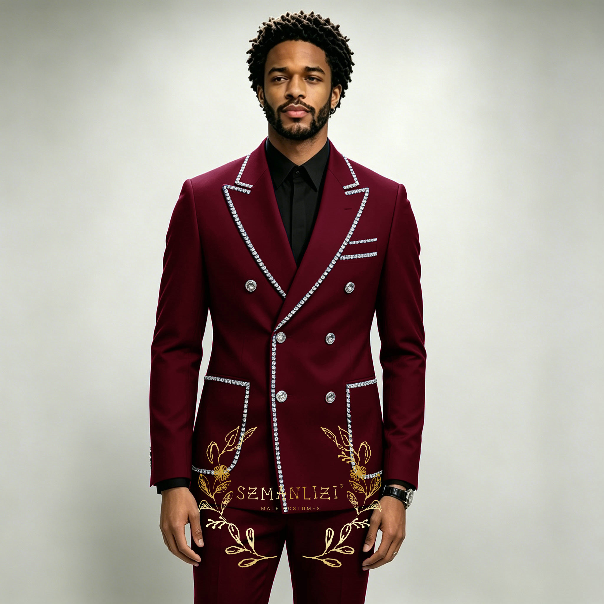 Ternos Masculinos de Luxo 2 Pe - Men Formal Wear Wedding avaliação e preço