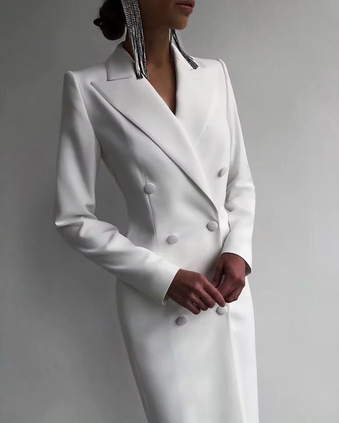 Ternos longos brancos feminino - Men Formal Wear Wedding Guest avaliação e preço