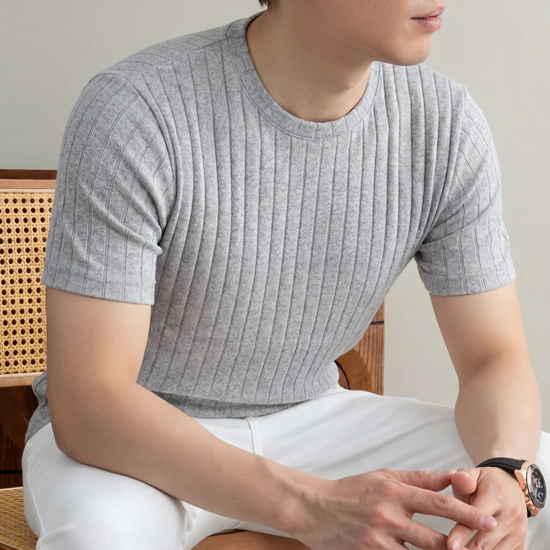 Camiseta Casual de Malha para  - Young Men Formal Wear avaliação e preço