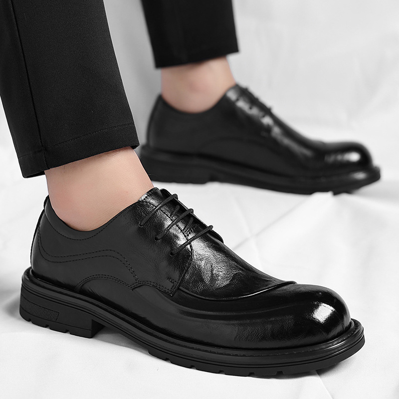 Sapatos de Couro Genuíno Marro - Men'S Formal Wear For A Wedding avaliação e preço