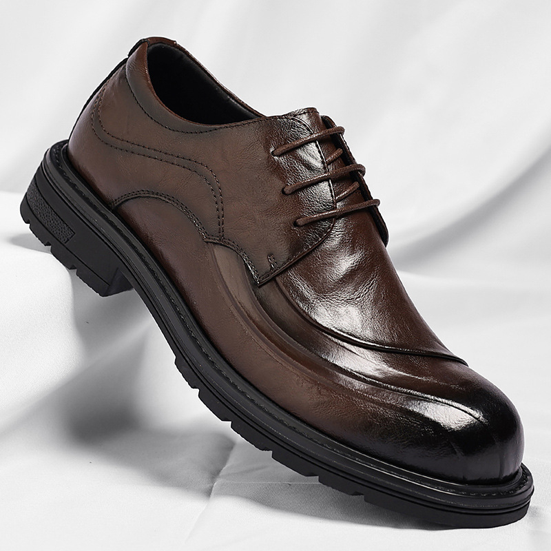 Sapatos de Couro Genuíno Marro - Men'S Formal Wear For A Wedding avaliação e preço