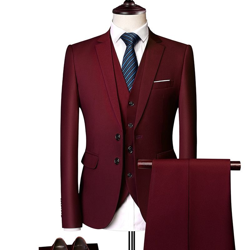 Conjunto de Terno Slim Fit Est - Men Formal Wear Wedding Guest avaliação e preço