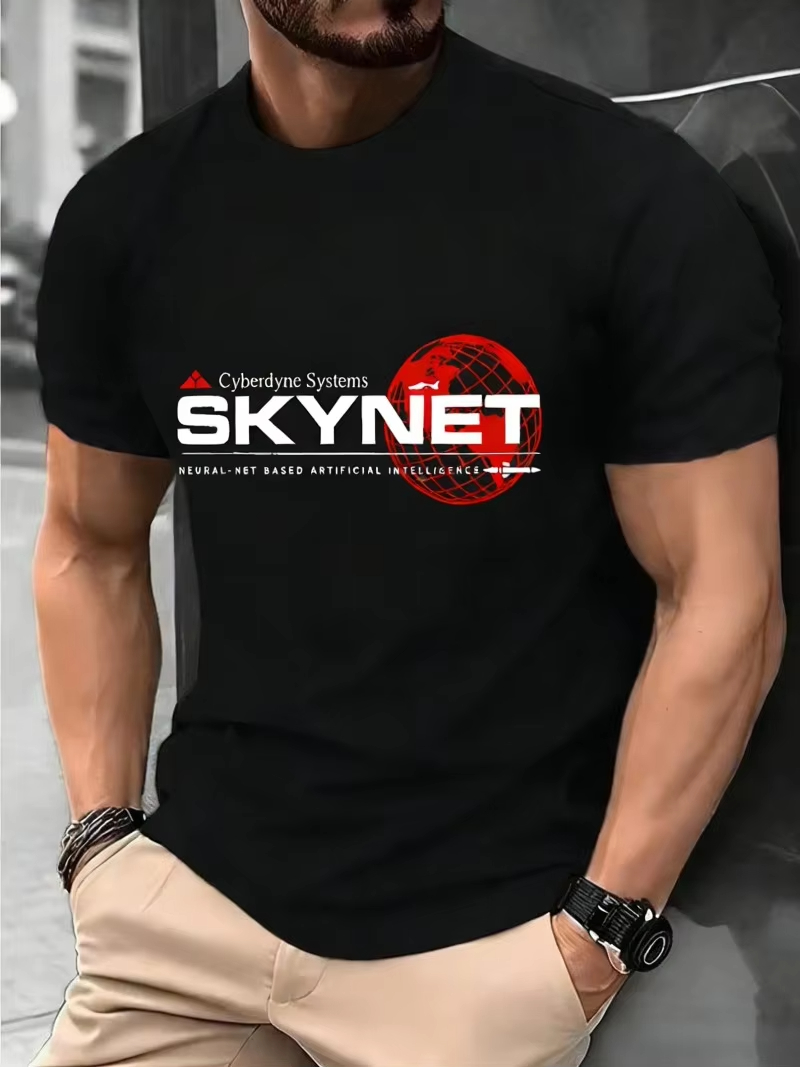 Camiseta Gráfica Masculina Cyb - Men Formal Wear Shirts avaliação e preço