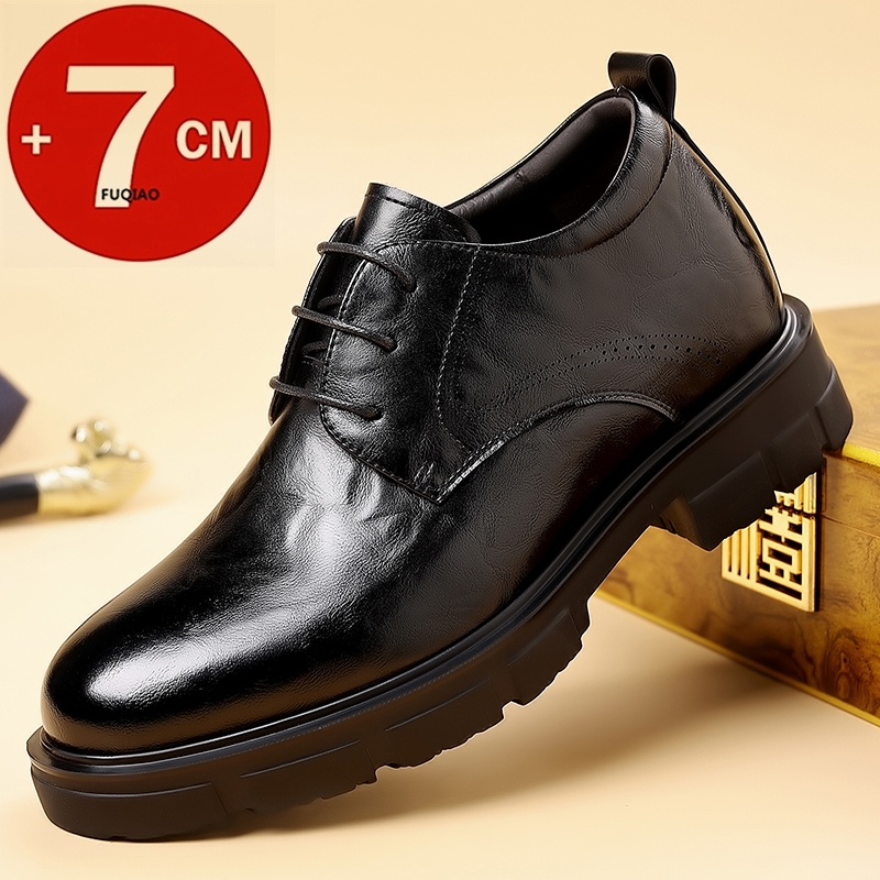 Homens 7cm elevador sapatos de - Formal Men Daily Wear Slippers avaliação e preço