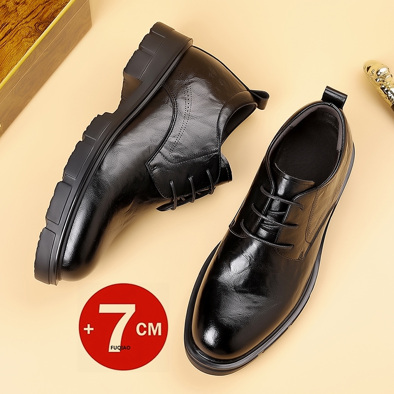 Homens 7cm elevador sapatos de - Formal Men Daily Wear Slippers avaliação e preço