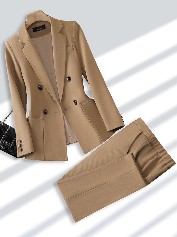 Blazer e calças para mulheres, - Men Formal Wear Shirts avaliação e preço
