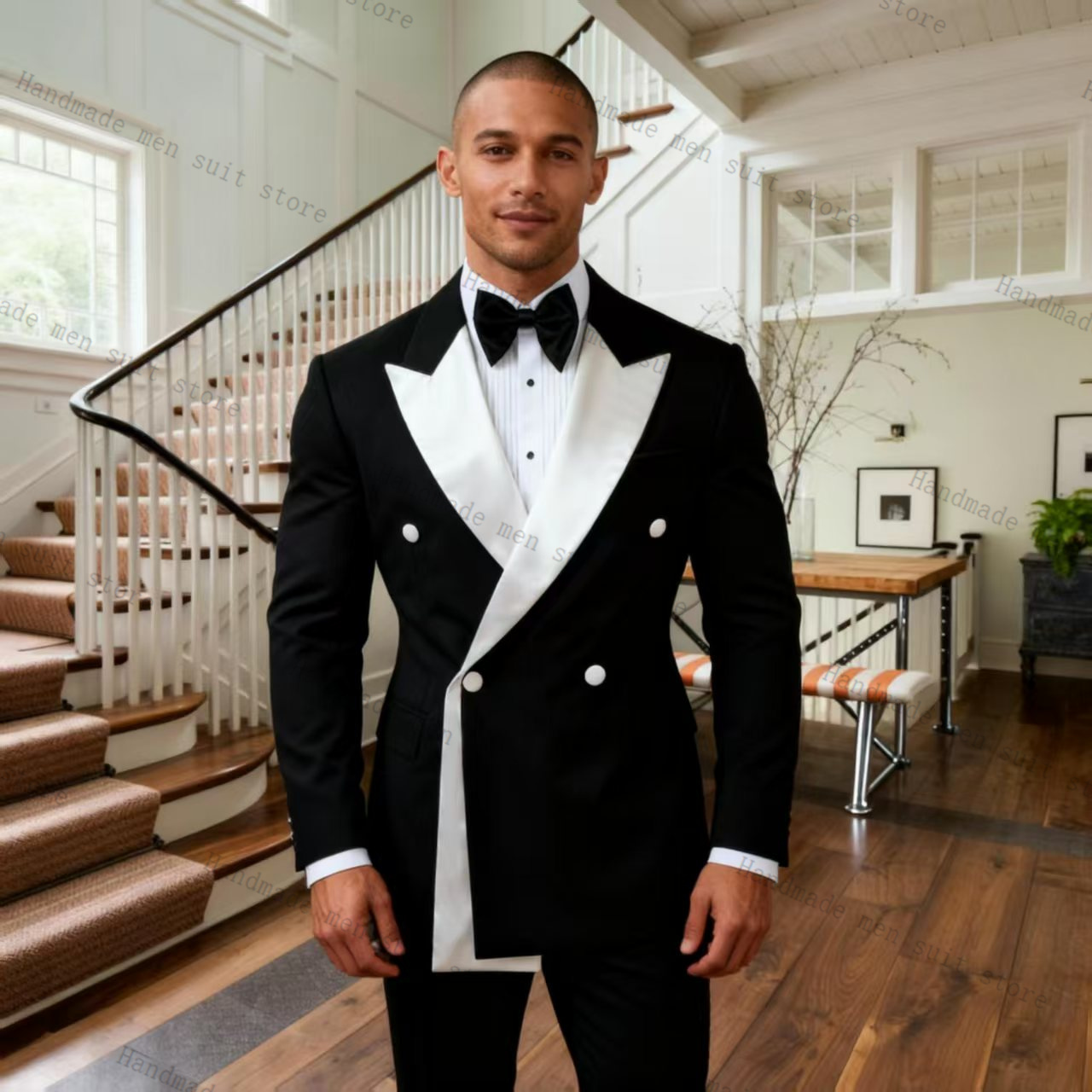 Outono masculino ternos 2 peça - Men Formal Wear Wedding Guest avaliação e preço