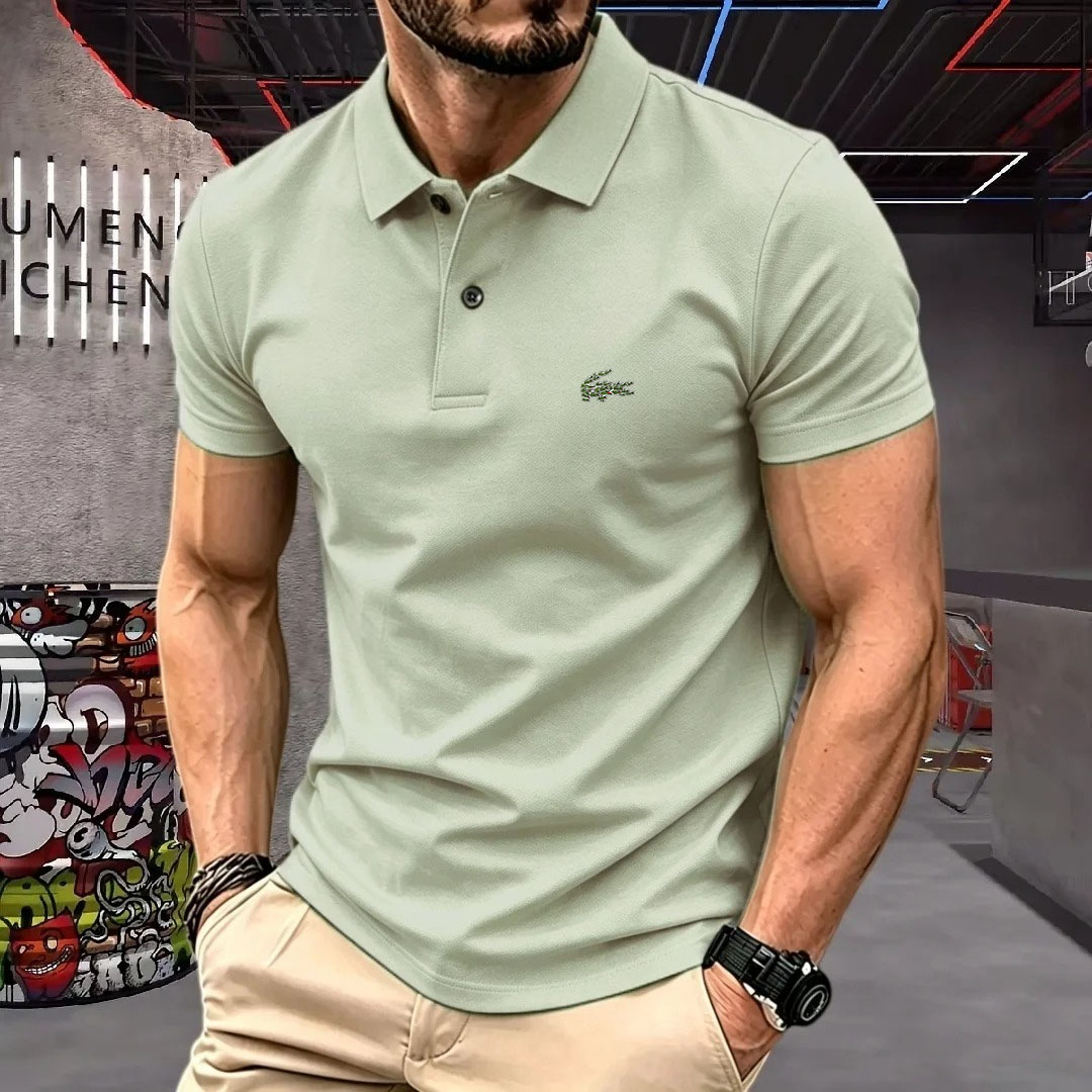 Camisa Polo Masculina de Manga - Young Men Formal Wear avaliação e preço