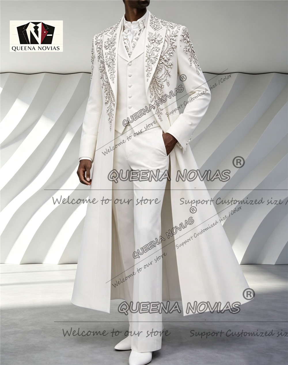 Terno de Luxo Masculino para C - Men Formal Wear Wedding avaliação e preço