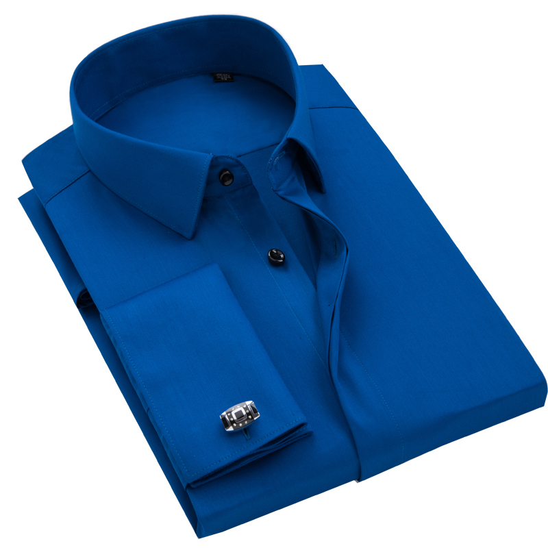 Camisa masculina com abotoadur - Men Formal Wear Shirts avaliação e preço