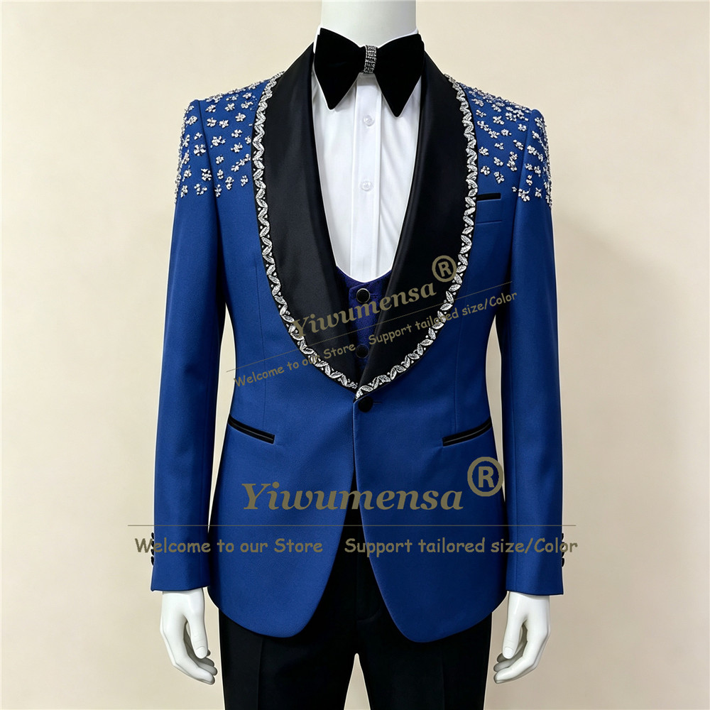 Terno Masculino de Luxo com De - Men Formal Wear Wedding avaliação e preço