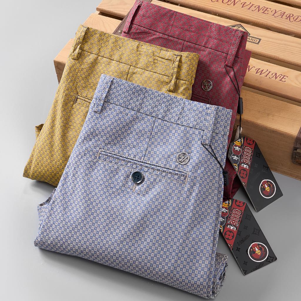 Xadrez calças casuais dos home - Young Men Formal Wear avaliação e preço