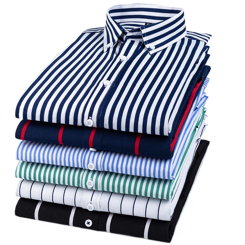 Nova camisa masculina listrada - Men Formal Wear Brands avaliação e preço