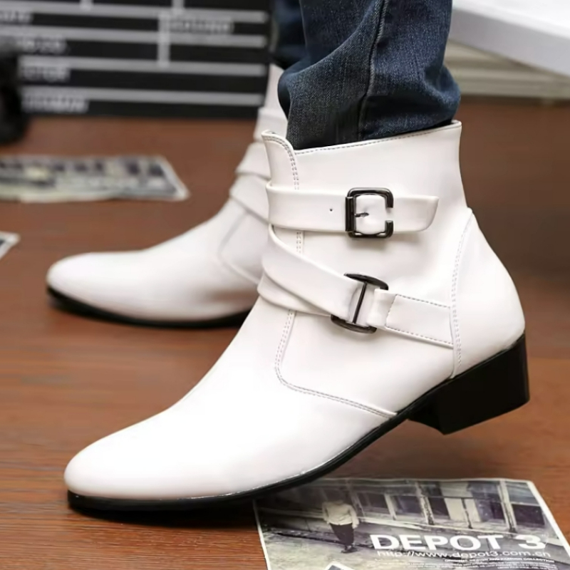 Botas masculinas de luxo de co - Men'S Formal Style avaliação e preço