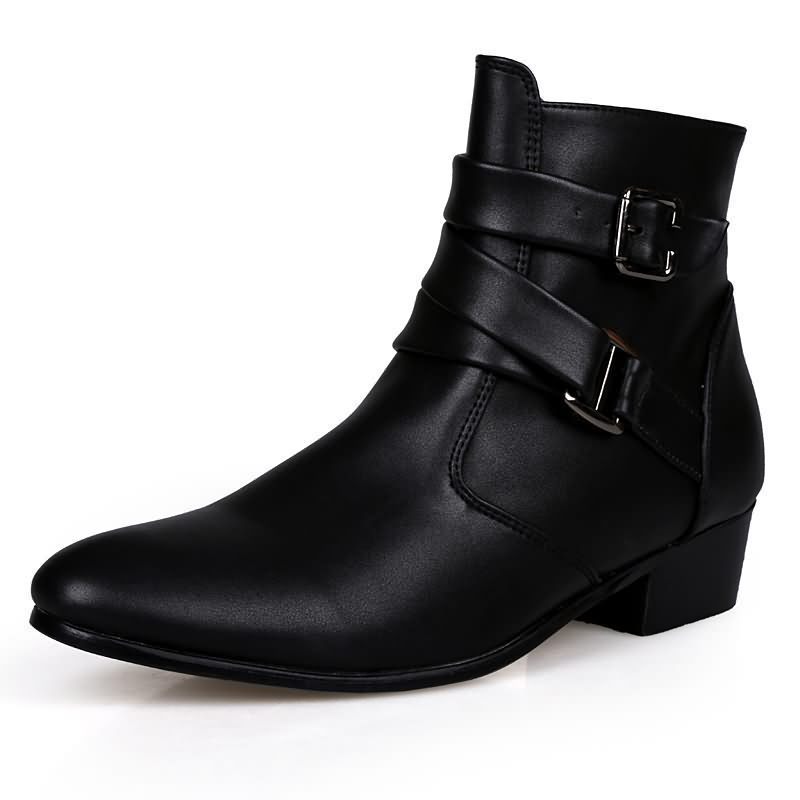 Botas masculinas de luxo de co - Men'S Formal Style avaliação e preço