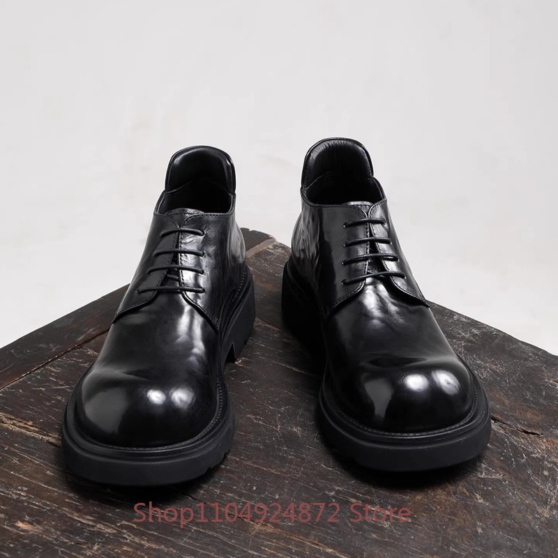 Sapatos Derby de Luxo com Bico - Men'S Formal Style avaliação e preço