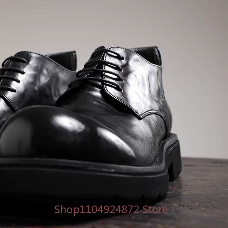 Sapatos Derby de Luxo com Bico - Men'S Formal Style avaliação e preço