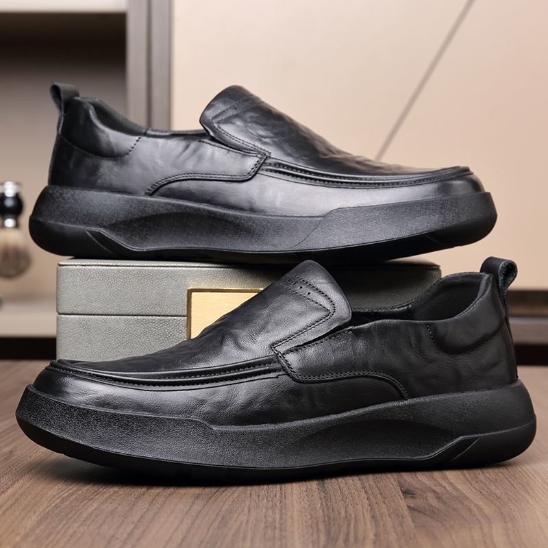 Sapatos de couro genuíno mascu - Men Formal Wear Brands avaliação e preço