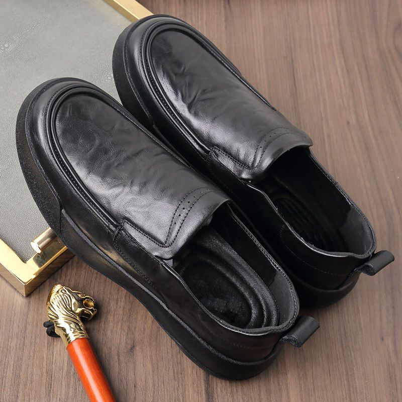 Sapatos de couro genuíno mascu - Men Formal Wear Brands avaliação e preço