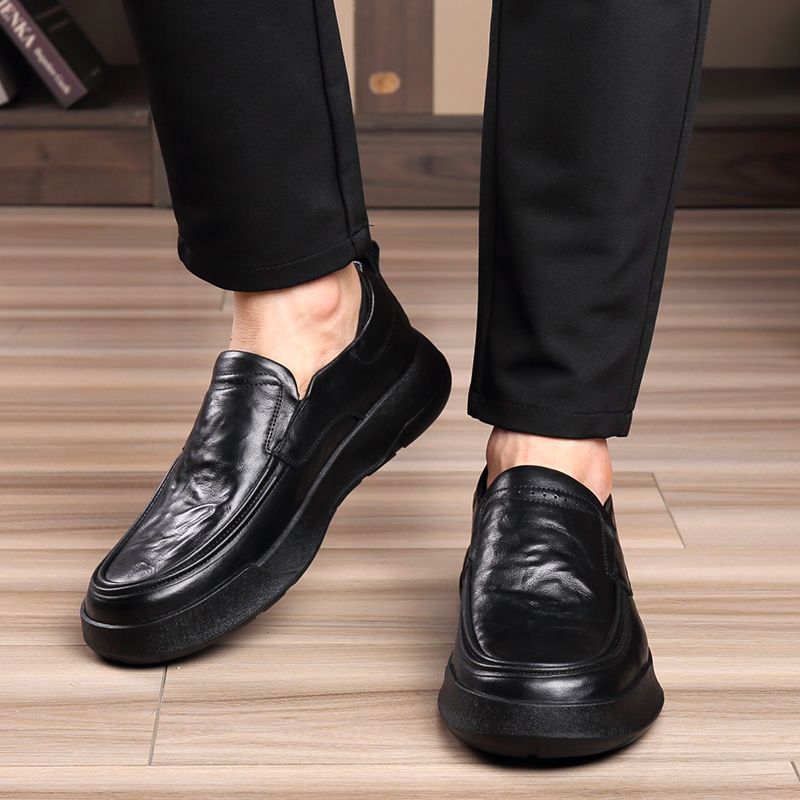 Sapatos de couro genuíno mascu - Men Formal Wear Brands avaliação e preço