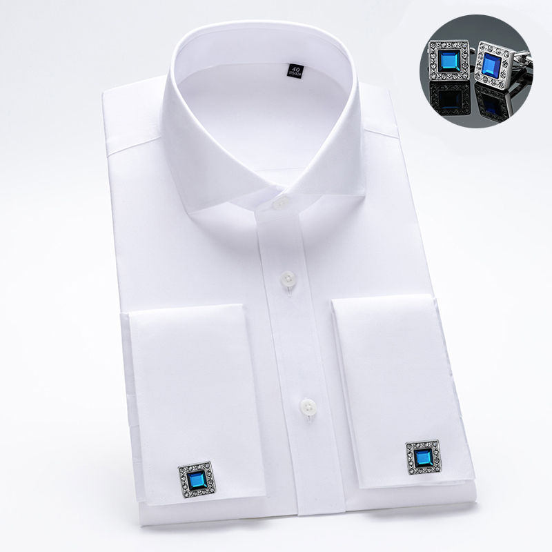 High-end 200 fio de 4 fios 100 - Men Formal Wear Shirts avaliação e preço