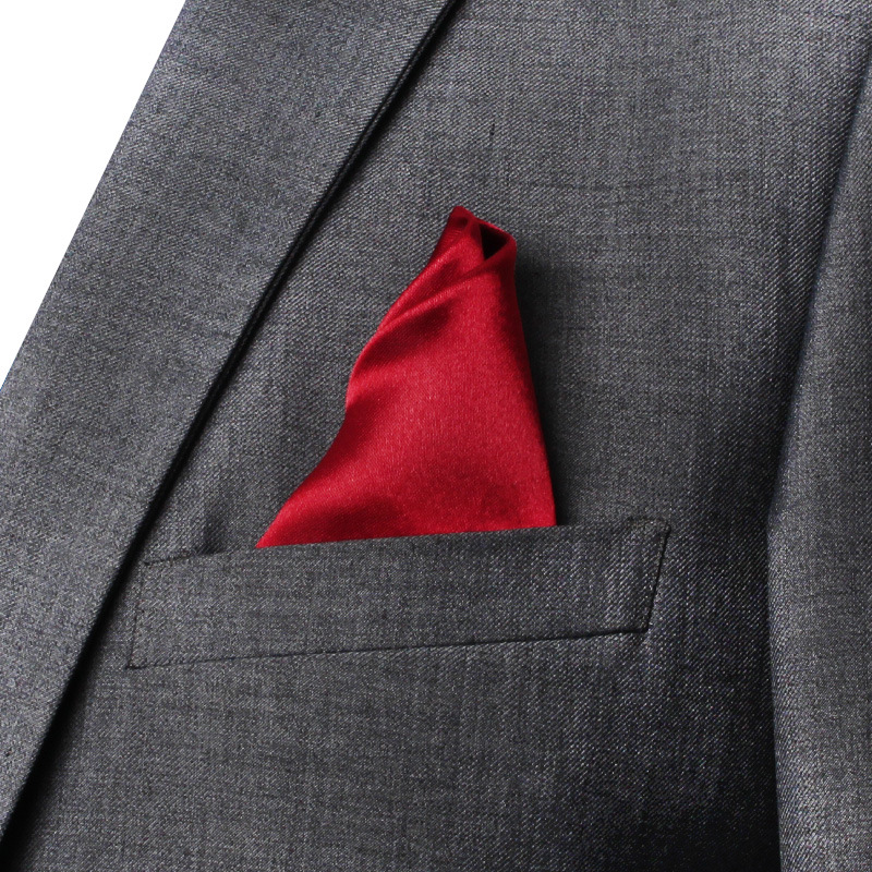 22cm cor sólida bolso squre pa - Young Men Formal Wear avaliação e preço