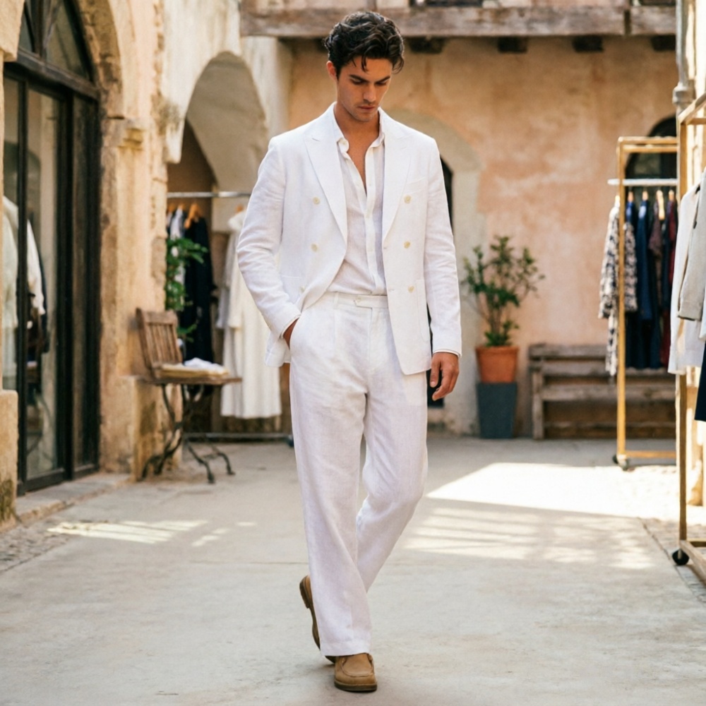 Ternos Masculinos de Linho Ver - Men Formal Wear Wedding Guest avaliação e preço