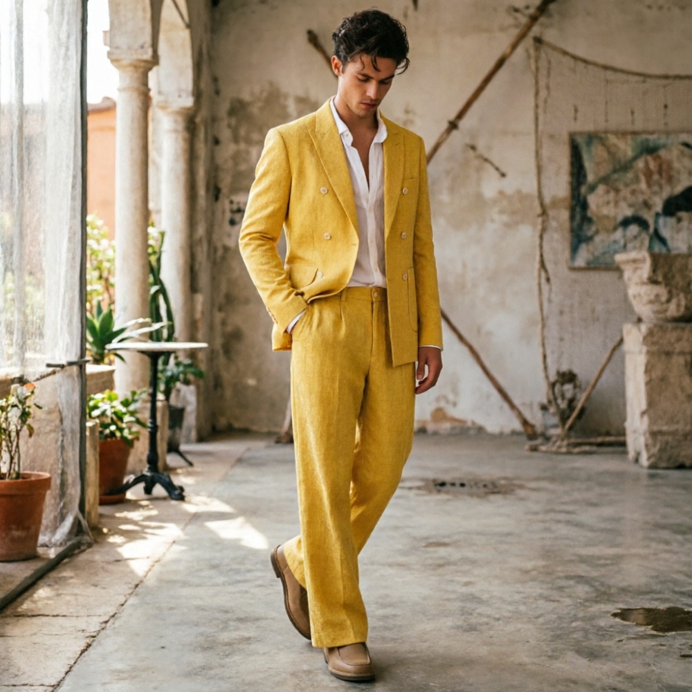 Ternos Masculinos de Linho Ver - Men Formal Wear Wedding Guest avaliação e preço