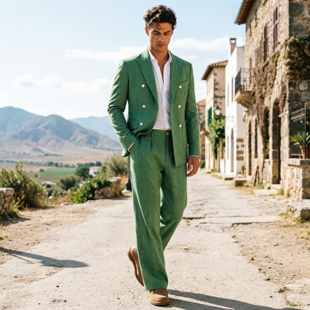 Ternos Masculinos de Linho Ver - Men Formal Wear Wedding Guest avaliação e preço
